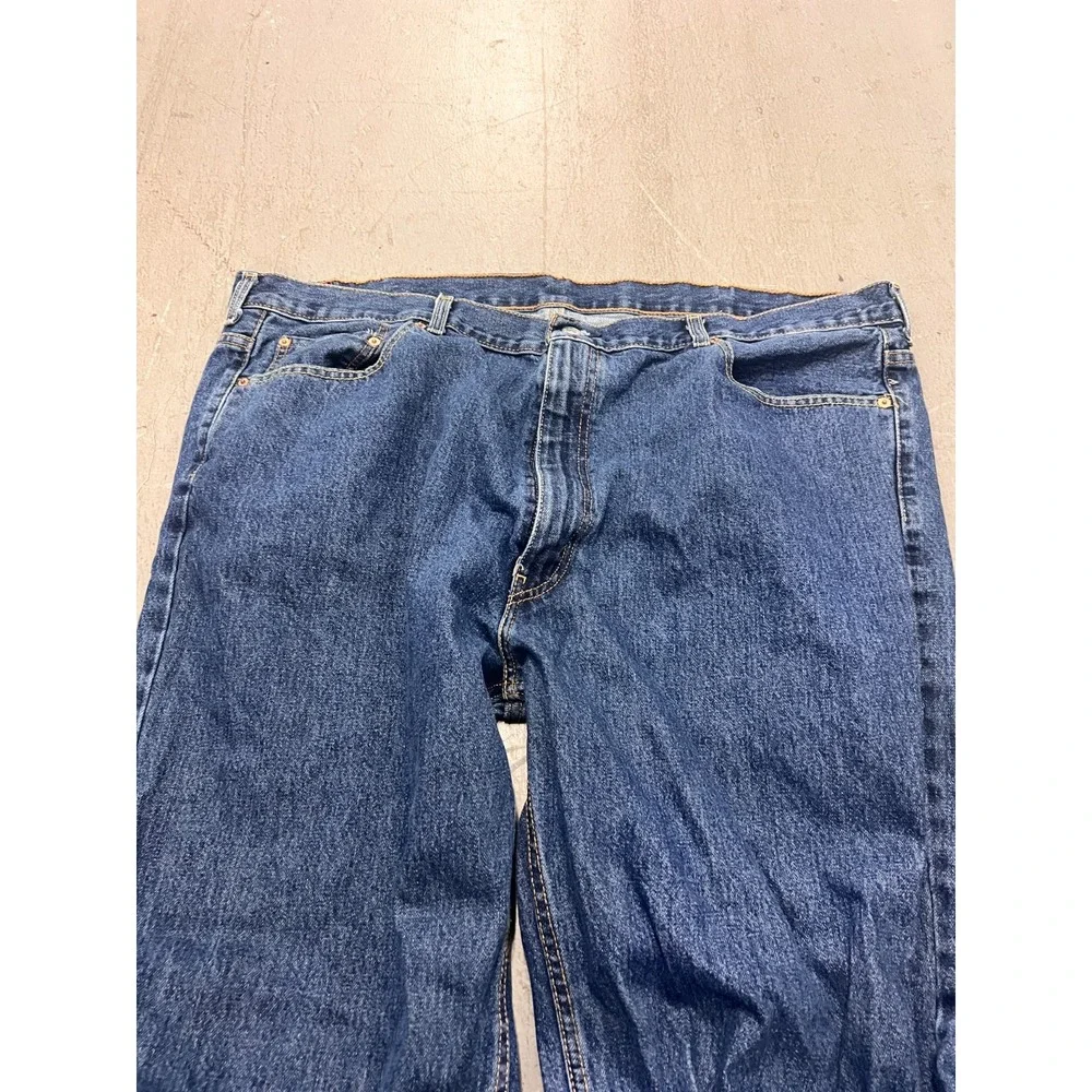 Levi's 550 Jeans Men's Blue Denim Pockets Relaxed Fit Straight Classic‎ - 48X29